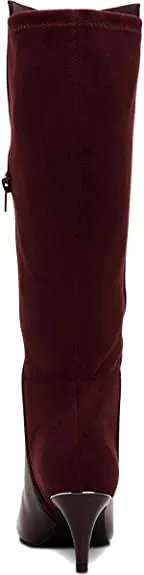 Alfani Womens Hakuup Pointed Toe Knee High Fashion, Malbec Burgandy, Size 10.5