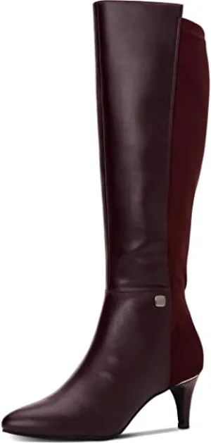 Alfani Womens Hakuup Pointed Toe Knee High Fashion, Malbec Burgandy, Size 10.5