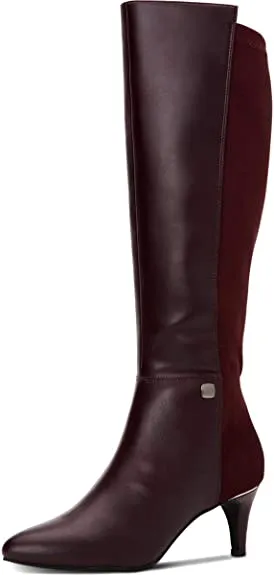 Alfani Womens Hakuup Pointed Toe Knee High Fashion, Malbec Burgandy, Size 10.5