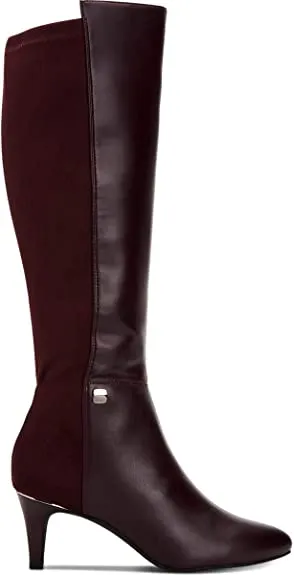 Alfani Womens Hakuup Pointed Toe Knee High Fashion, Malbec Burgandy, Size 10.5