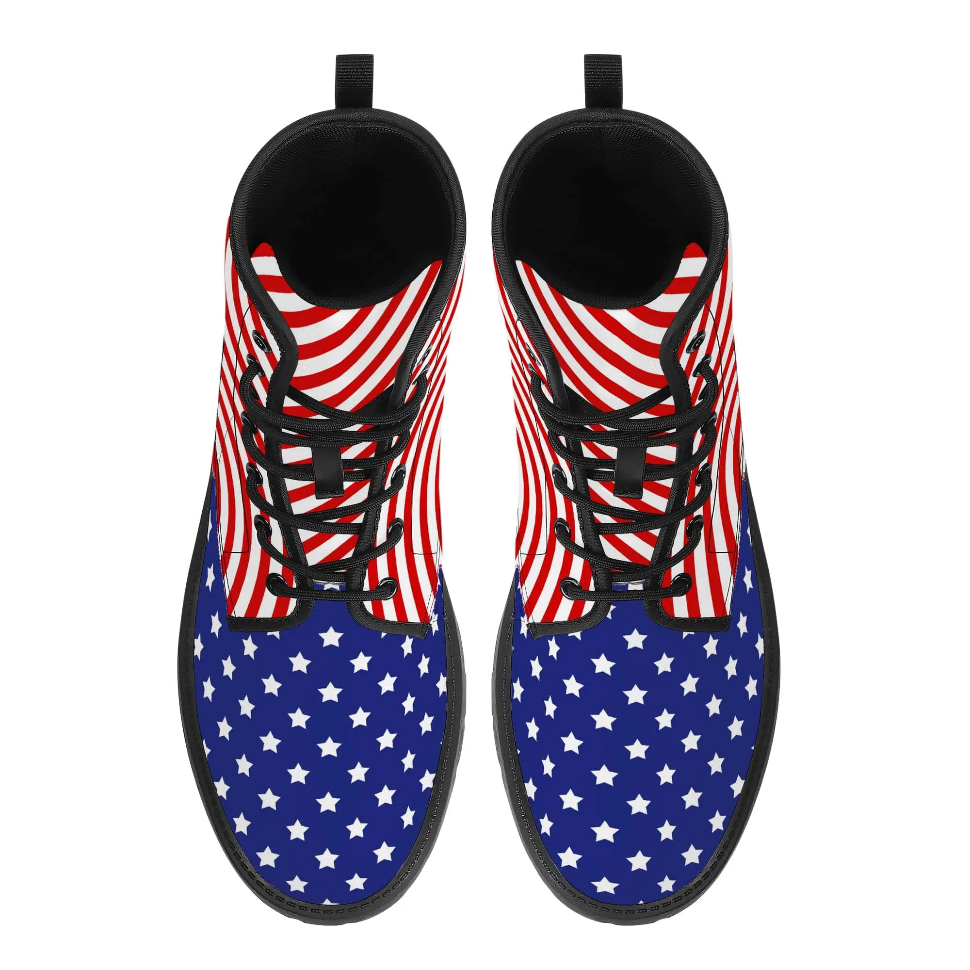 American Flag Vegan Leather Boots