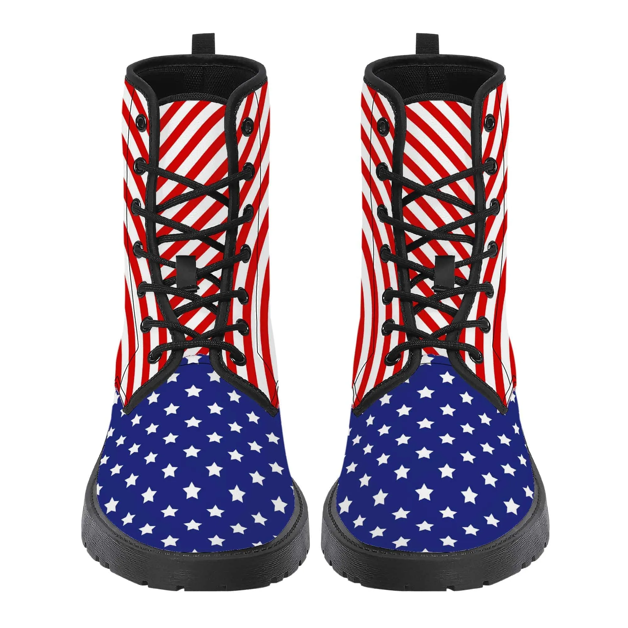 American Flag Vegan Leather Boots