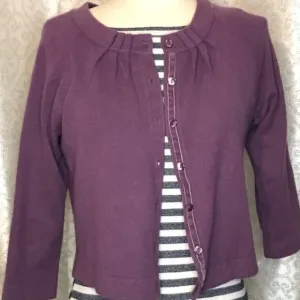 Boden purple shrug sweater
