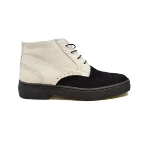British Walkers Custom Made To Order Men's Black/White Pony and Baby Lama Skin