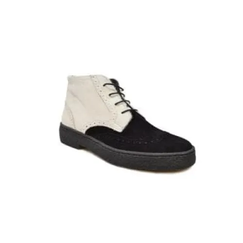 British Walkers Custom Made To Order Men's Black/White Pony and Baby Lama Skin