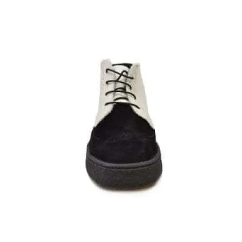 British Walkers Custom Made To Order Men's Black/White Pony and Baby Lama Skin