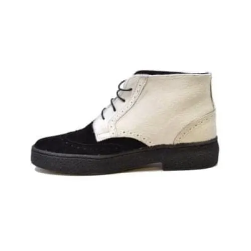 British Walkers Custom Made To Order Men's Black/White Pony and Baby Lama Skin