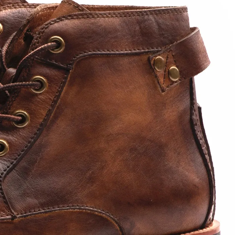CALDON | MEN’S HIGH TOP LEATHER BOOTS