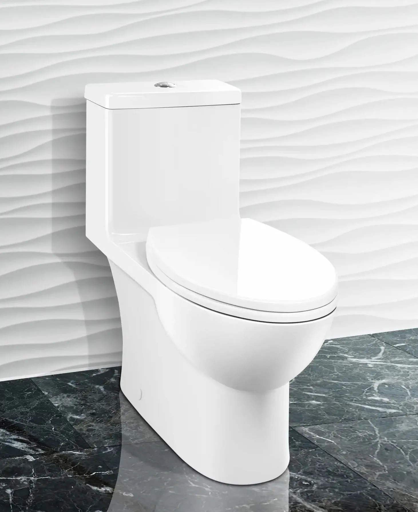 Caroma Caravelle Smart One Piece (Button) Dual-Flush Toilet