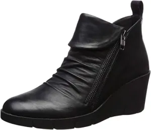 CLIFFS BY WHITE MOUNTAIN Shoes PENWOOD Women's Boot, BLACK/LEATHER, 6H M