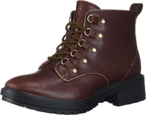 Cole Haan Women's Briana Grand LACE-UP Hiker Boot Hiking, CH WOODBURY WP LEATHER/BLACK, 5 B US
