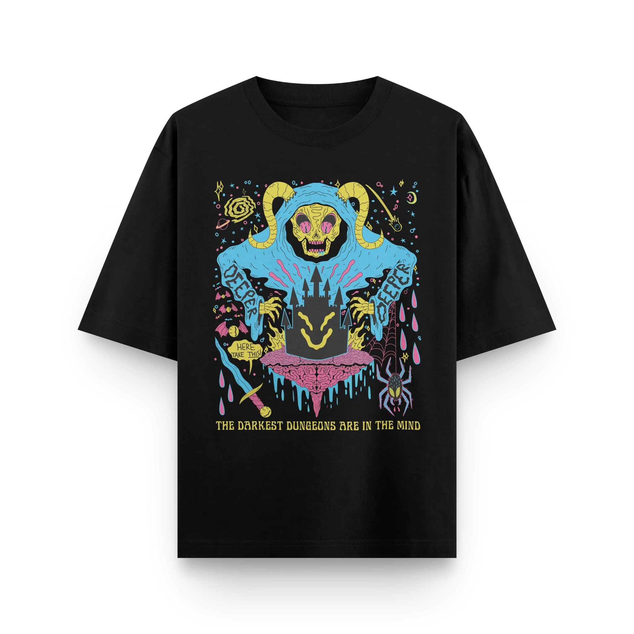 Conquer Your Inner Demons Oversized Tshirt by Kaihama