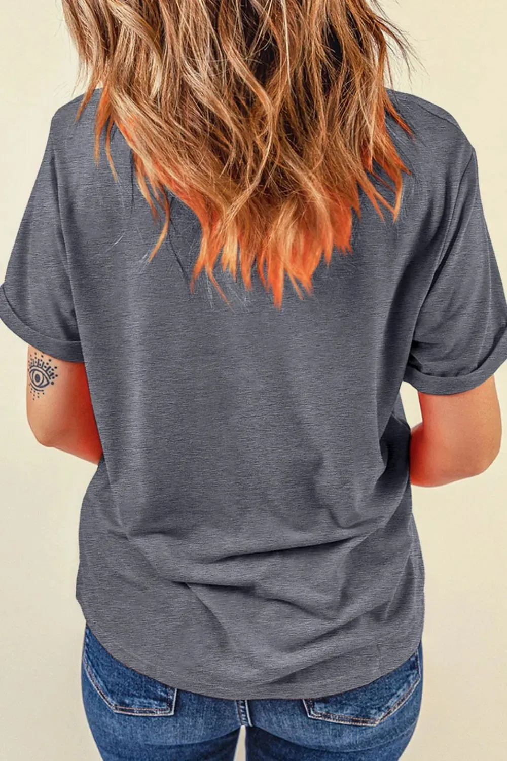 Cowgirl Boots OX Head Western Graphic Crewneck Tee