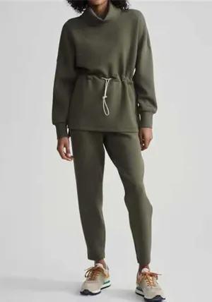 Cozy and Chic Autumn-Inspired Two-Piece Set with Drawstring Detail for Relaxed Comfort and Effortless Style