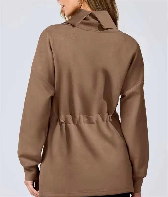 Cozy and Chic Autumn-Inspired Two-Piece Set with Drawstring Detail for Relaxed Comfort and Effortless Style