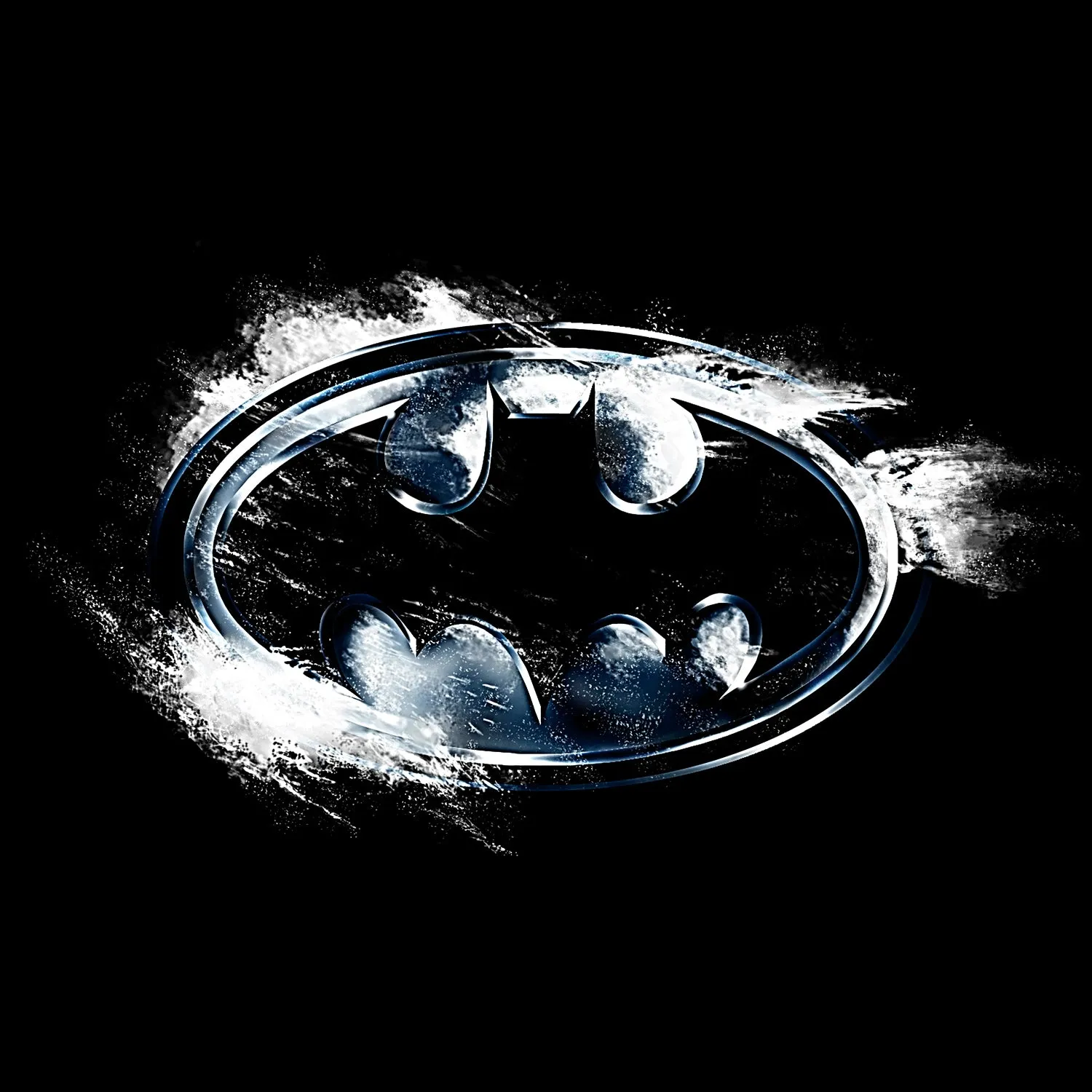 DC Comics Batman Logo Burst Official Men's T-shirt (Black)