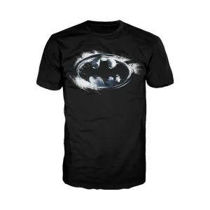 DC Comics Batman Logo Burst Official Men's T-shirt (Black)