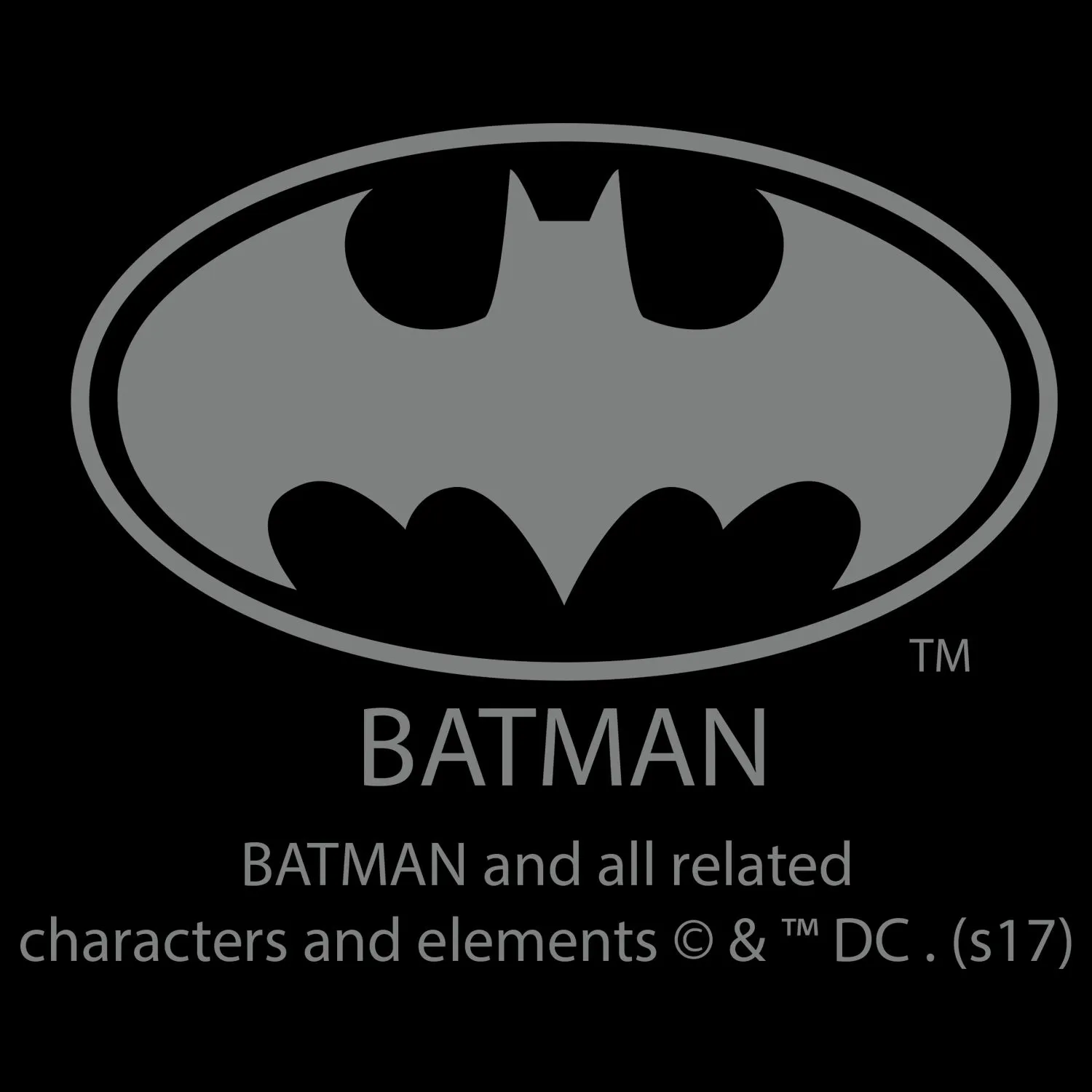 DC Comics Batman Logo Burst Official Men's T-shirt (Black)