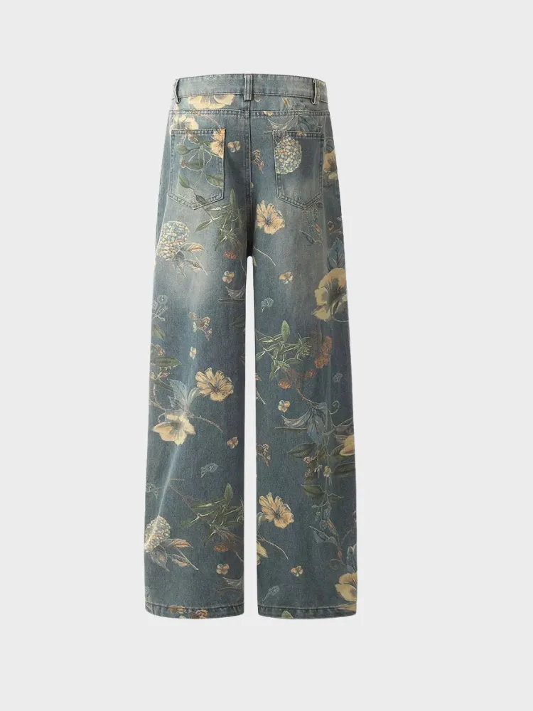 DCRB Washed Floral Street Denim