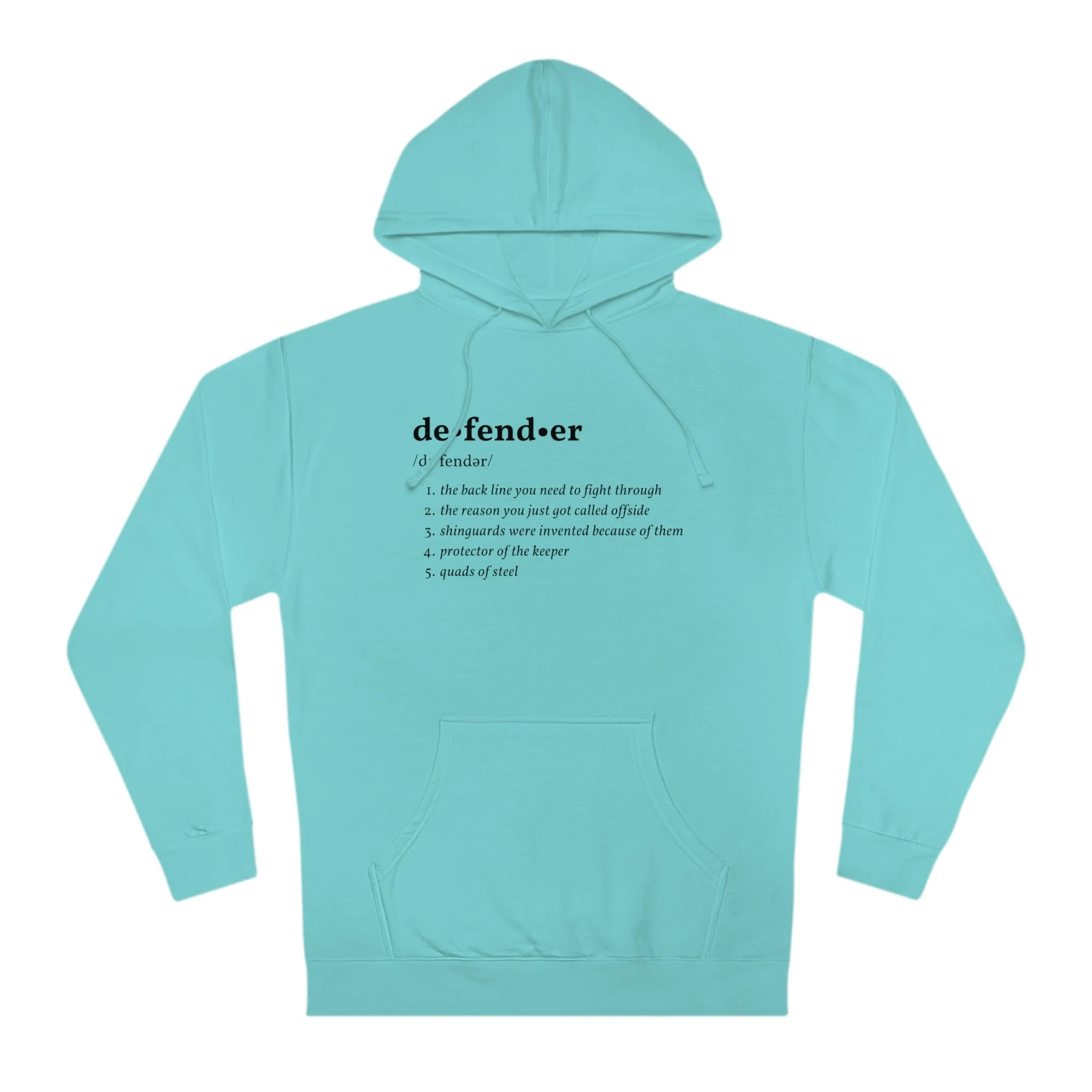 Defender Definition Adult Hooded Sweatshirt