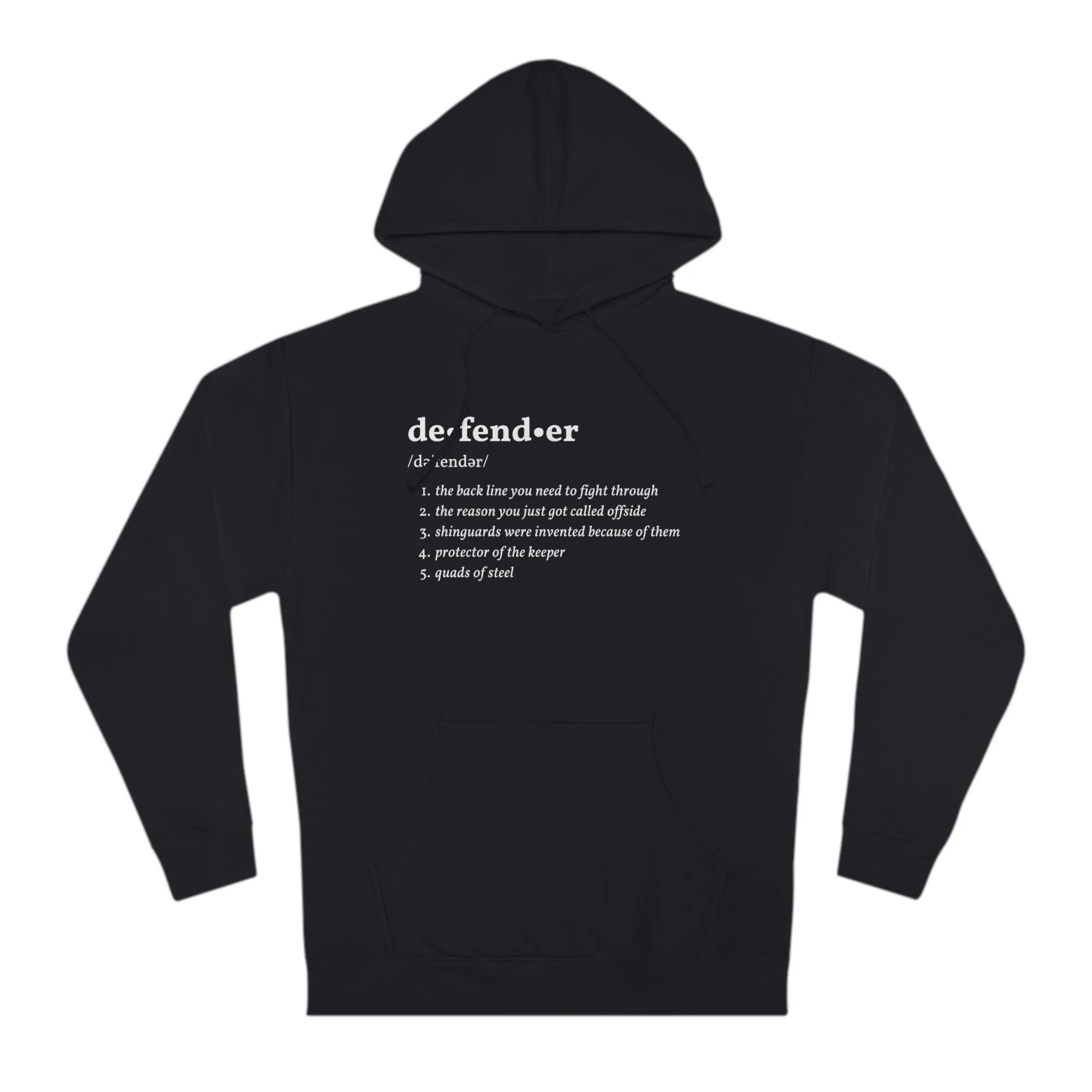 Defender Definition Adult Hooded Sweatshirt