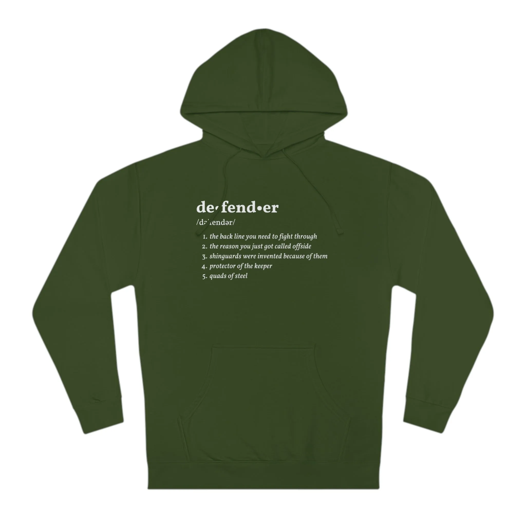 Defender Definition Adult Hooded Sweatshirt