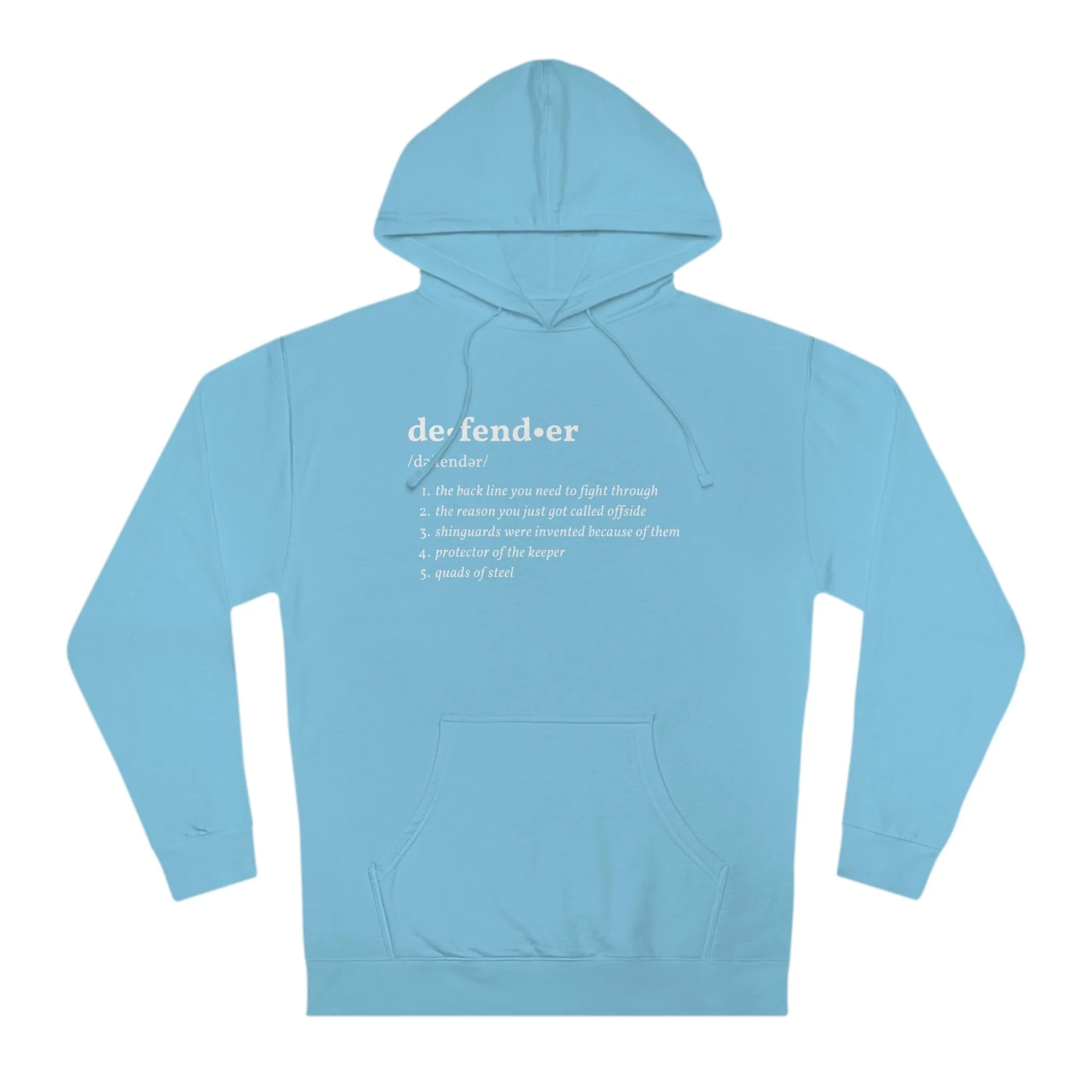 Defender Definition Adult Hooded Sweatshirt