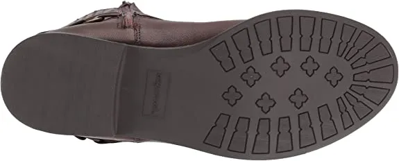 Easy Street Women's Quinn Plus Harness Boot, Brown Burnish, 6 M US
