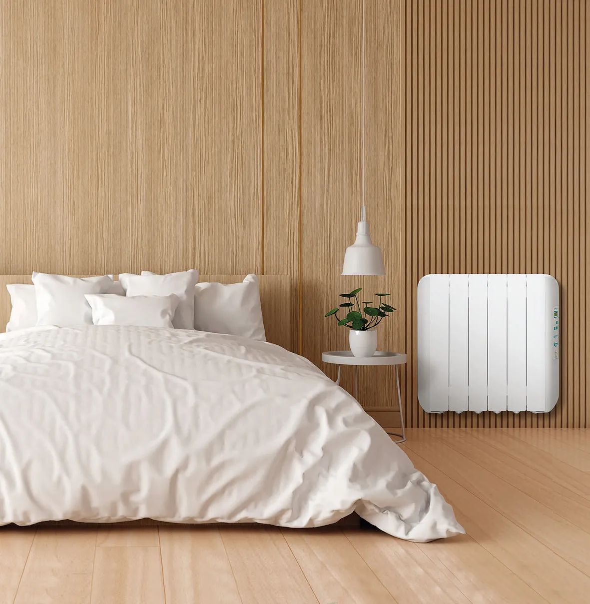 Farho ECGU06 Eco Green Ultra 06 elements 1000W Low Consumption Radiator, Digital and Programmable