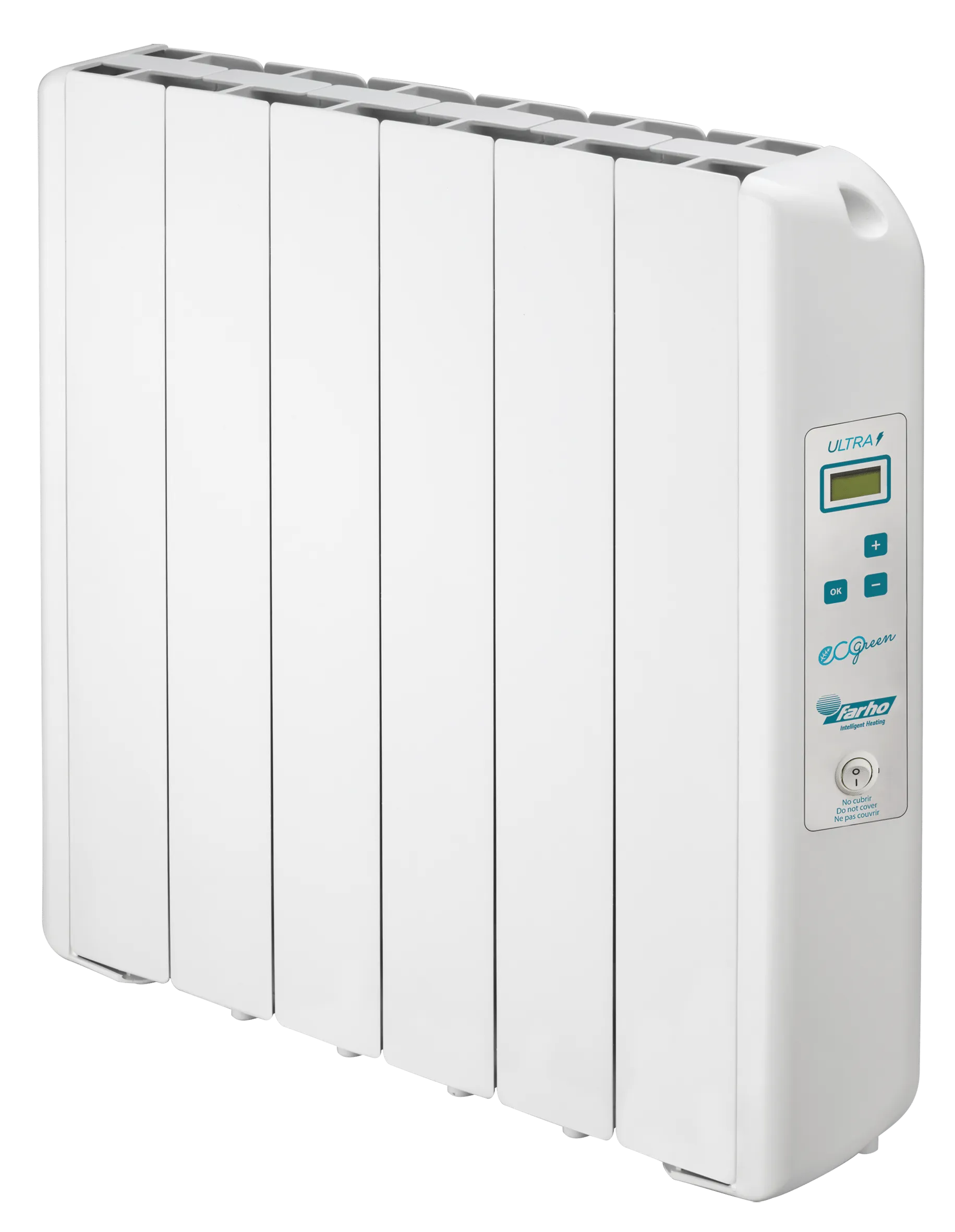 Farho ECGU06 Eco Green Ultra 06 elements 1000W Low Consumption Radiator, Digital and Programmable