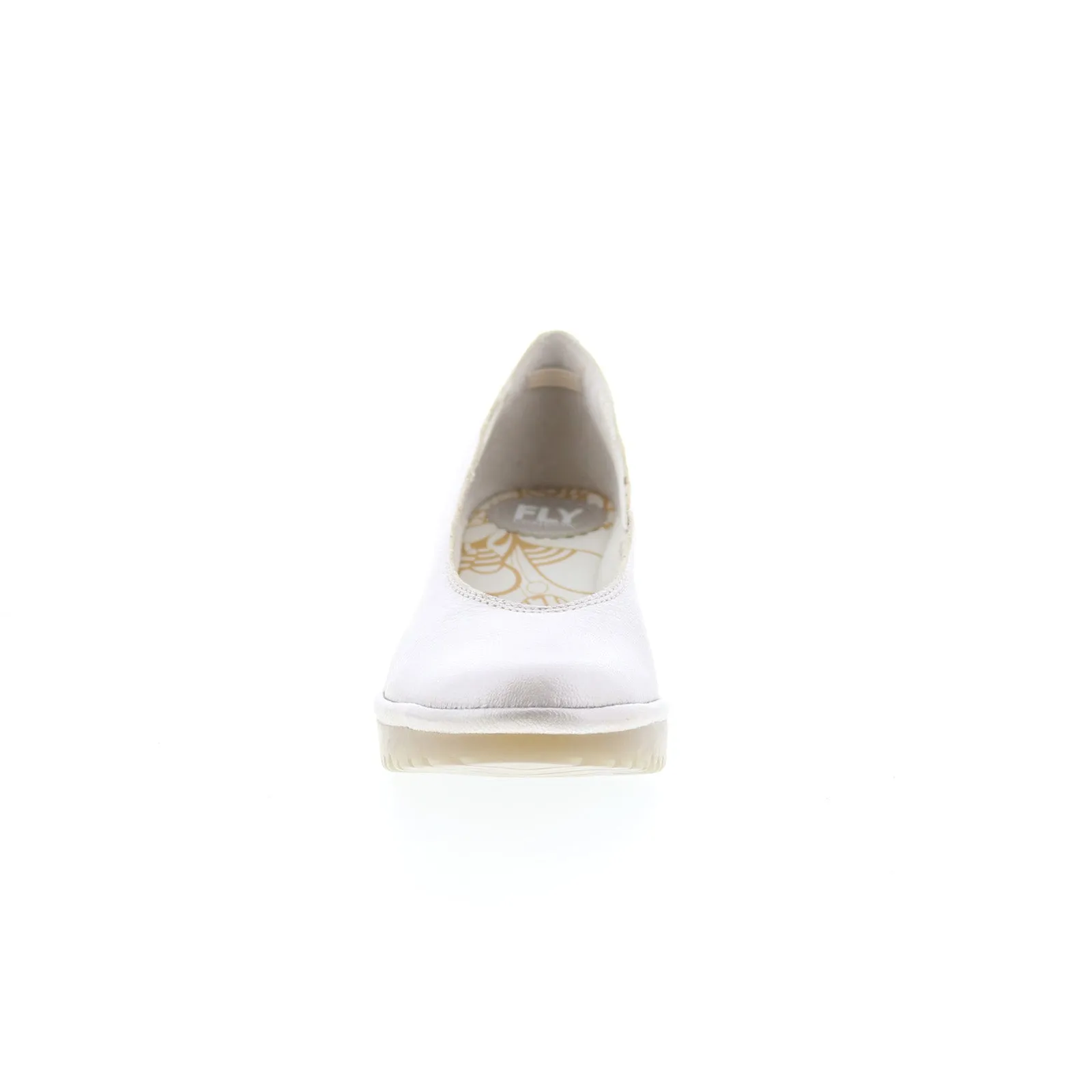 Fly London Walo WALO988FLY-012 Womens Silver Leather Pumps Heels Shoes