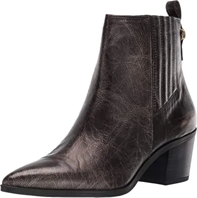 Franco Sarto Women's Shay Ankle Boot, Gold, 9.5