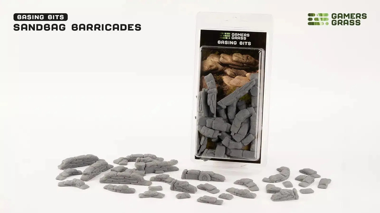 Gamer's Grass Basing Bits - Sandbag Barricades