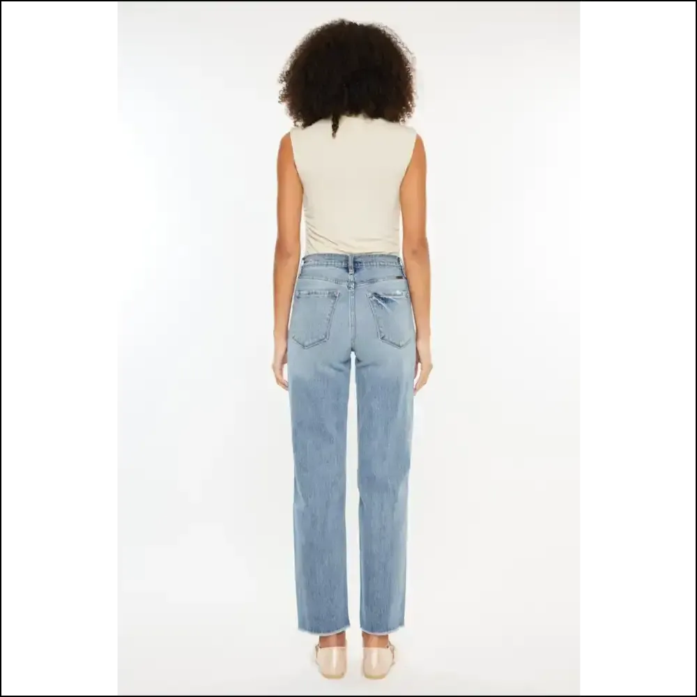 Get your '90s Groove on with Kancan Ultra High Rise Distressed Denim!