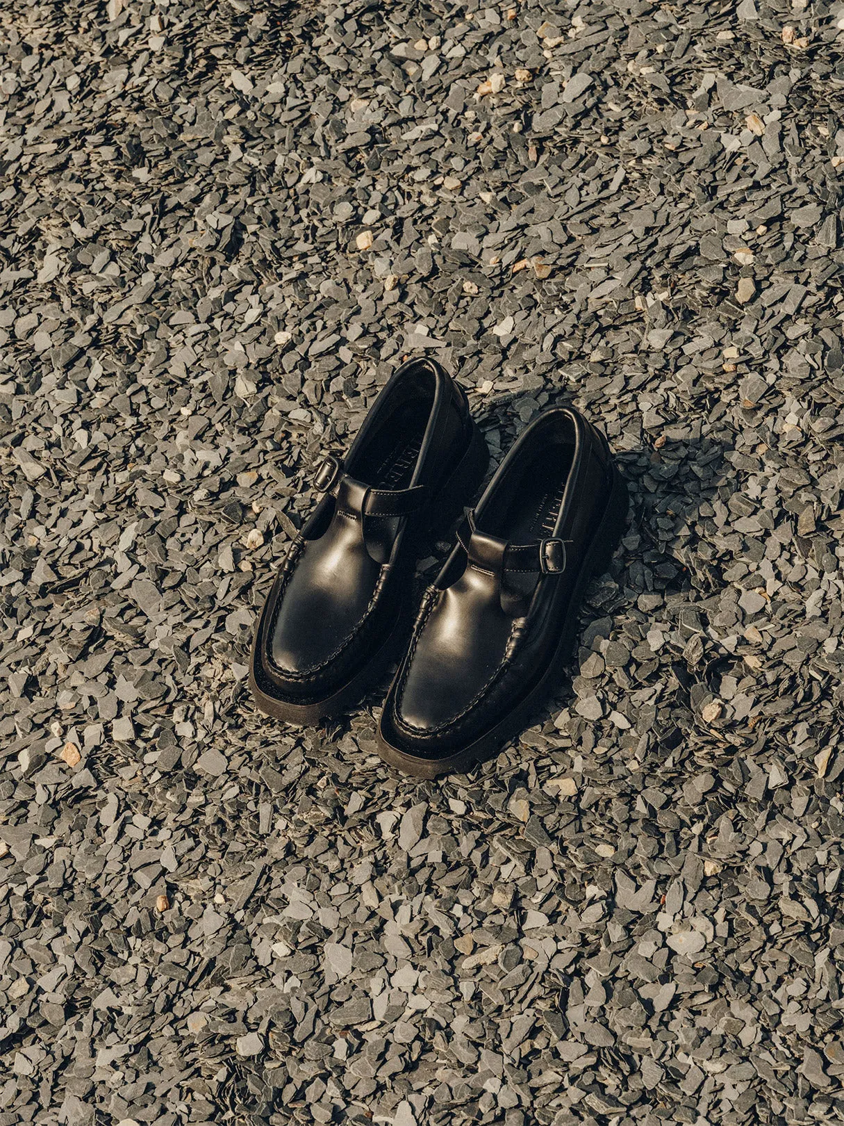 HEREU Alber Sport T-Bar Loafer Black