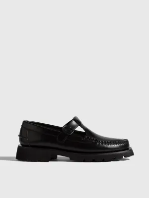 HEREU Alber Sport T-Bar Loafer Black