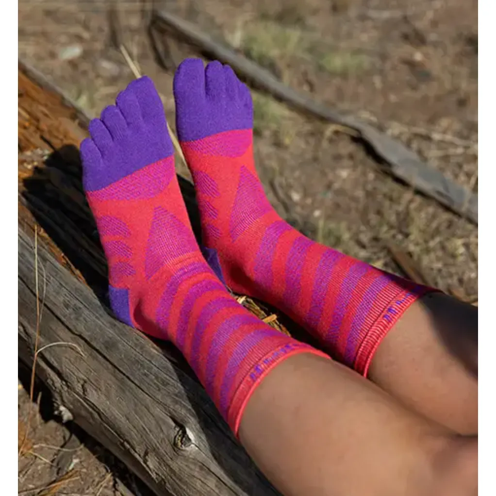 Injinji Womens Run Ultra Crew Toe Socks