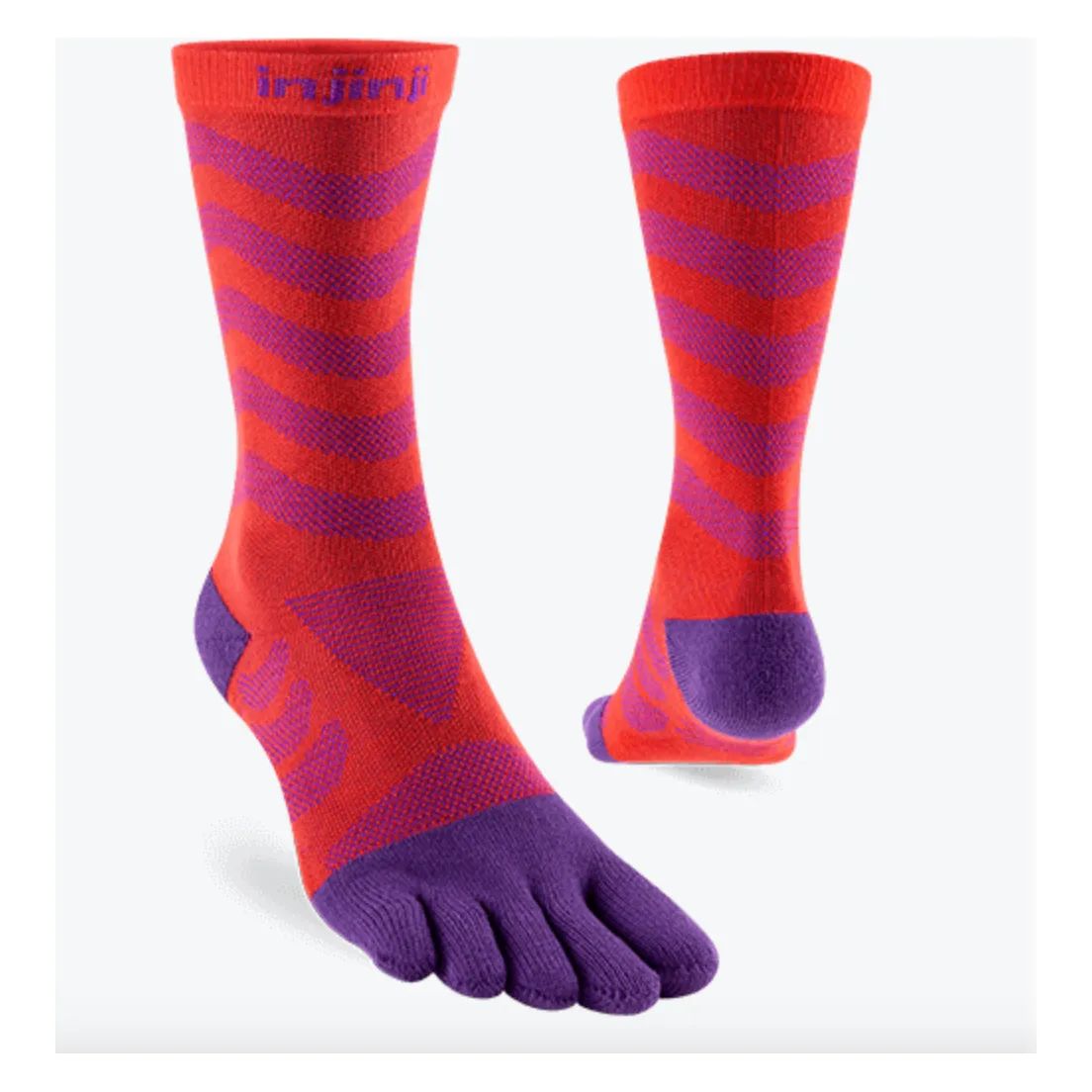 Injinji Womens Run Ultra Crew Toe Socks