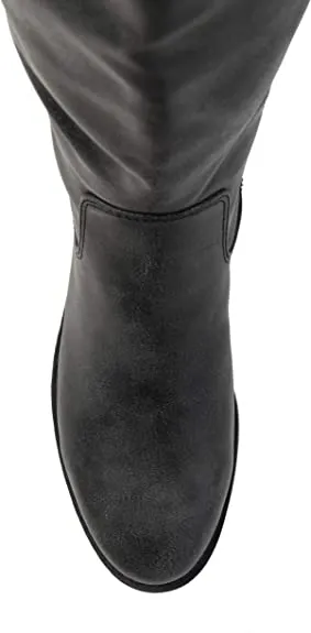 Journee Collection Womens Brooklyn Boot Black, 8.5 Regular US
