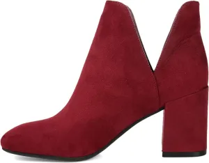Journee Collection Womens Gwenn Bootie Burgundy, 8 Womens US