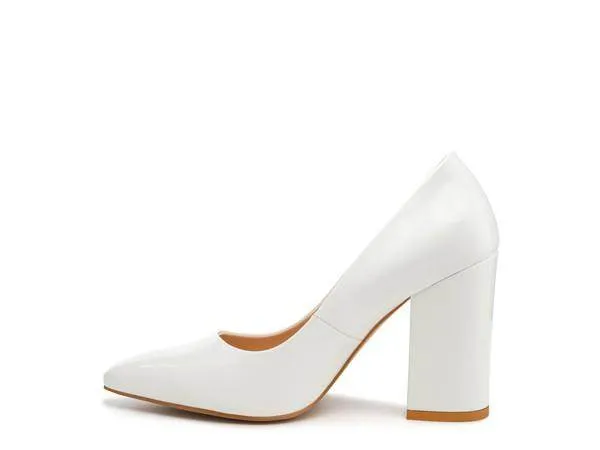 Kamira Block Heeled Formal Pumps