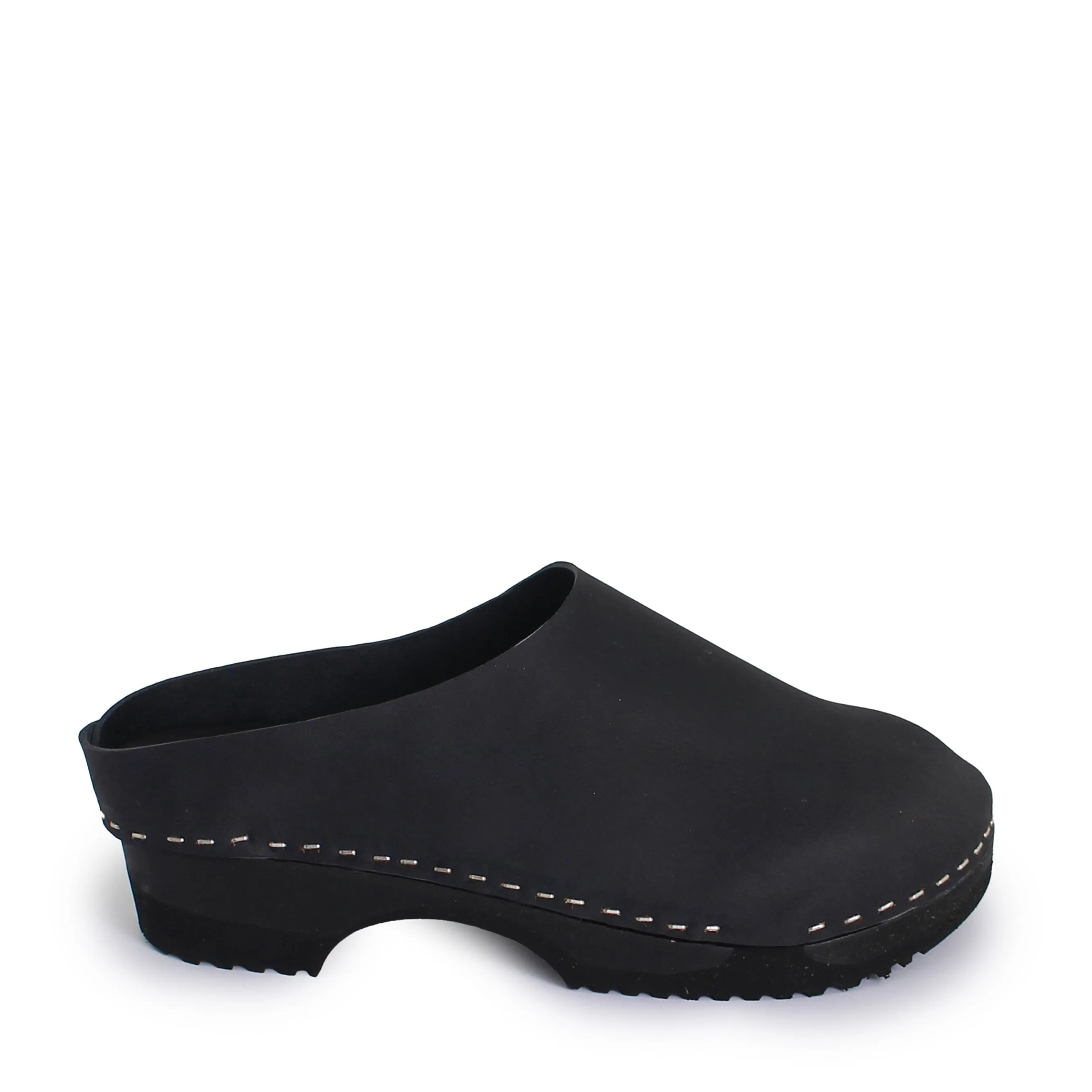 LEO CLOG Dark Sole   Black