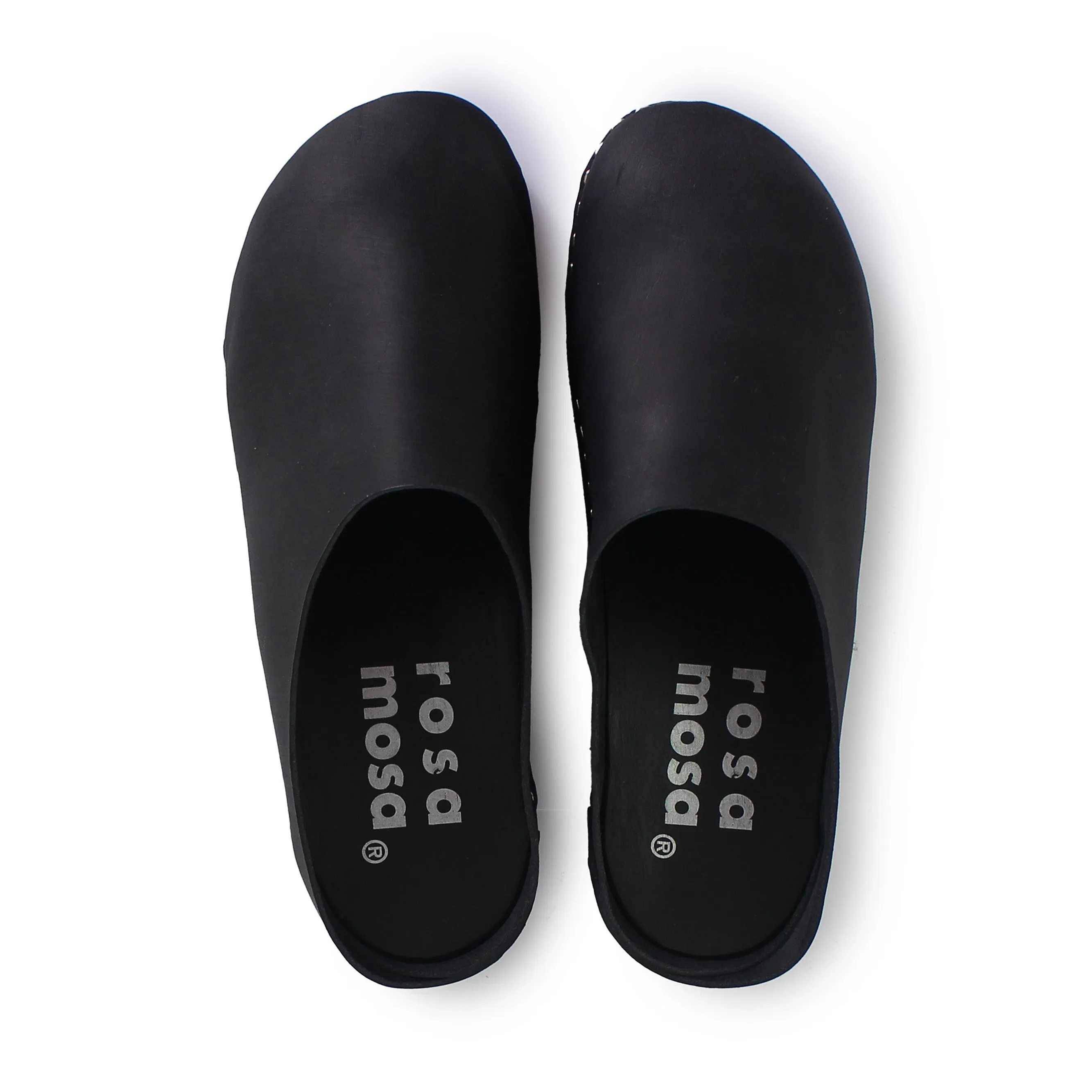 LEO CLOG Dark Sole   Black