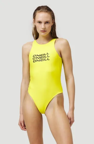 Logo High Neck Badeanzug | Limonata -A