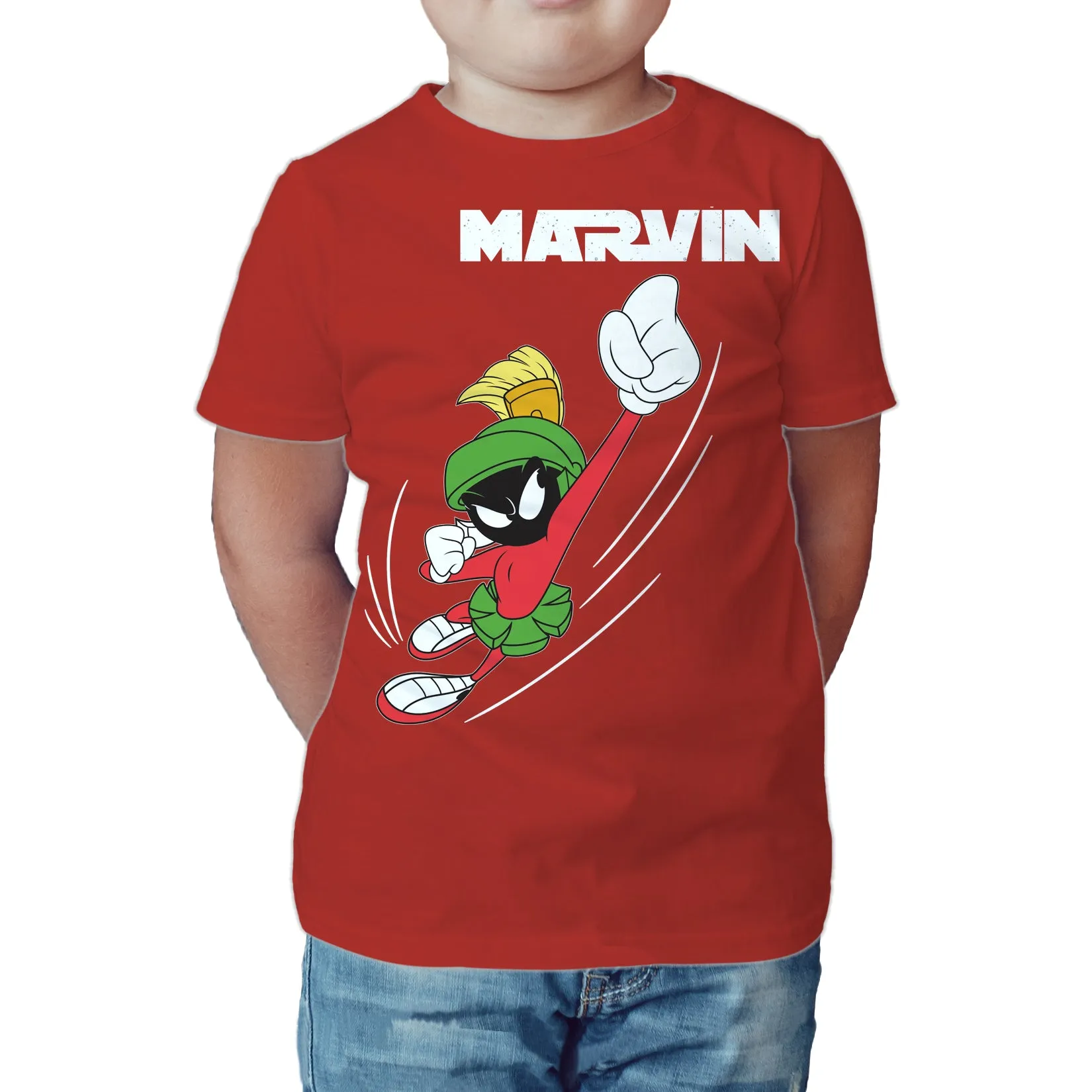 Looney Tunes Marvin Flying Martian Official Kid's T-shirt