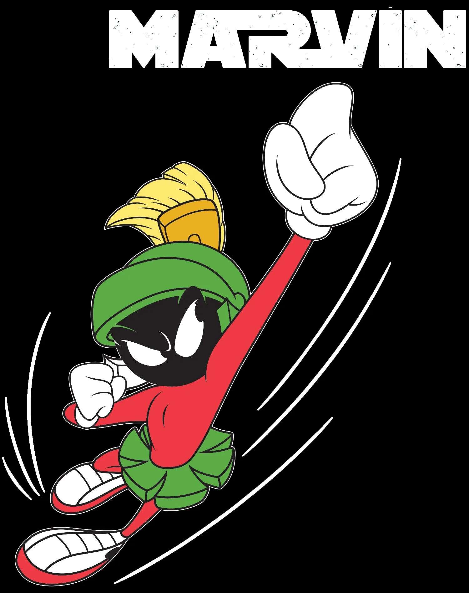 Looney Tunes Marvin Flying Martian Official Kid's T-shirt