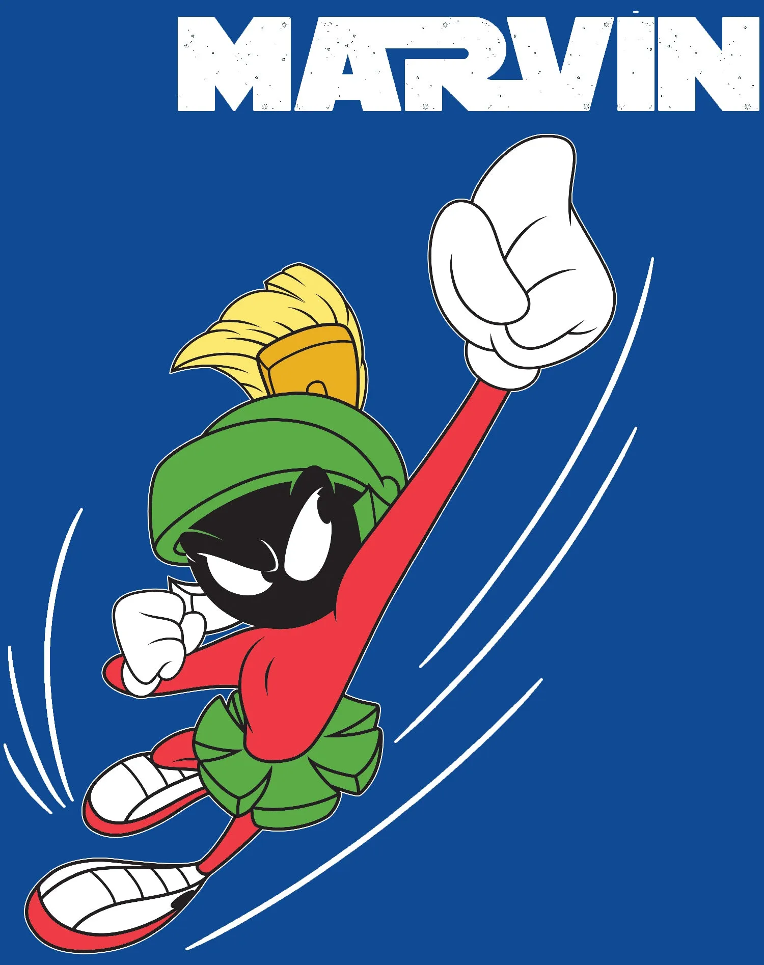 Looney Tunes Marvin Flying Martian Official Kid's T-shirt