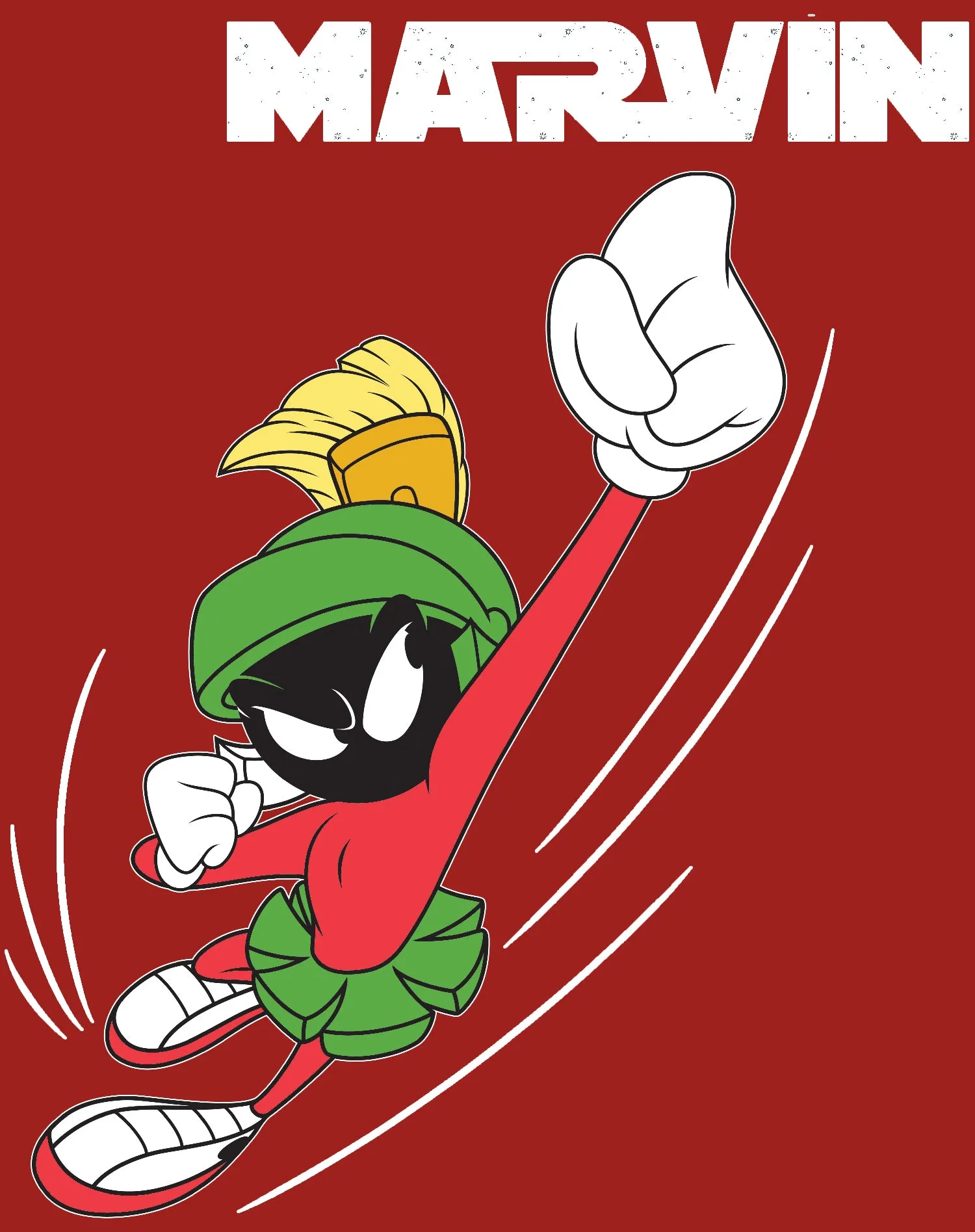 Looney Tunes Marvin Flying Martian Official Kid's T-shirt