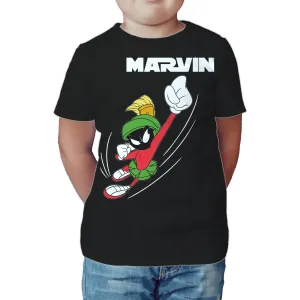 Looney Tunes Marvin Flying Martian Official Kid's T-shirt