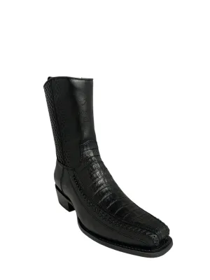 Los Altos 7 Toe Caiman Belly Black - 57BFP8205